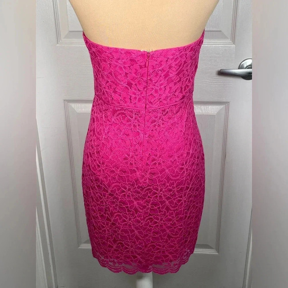 Diane Von Furstenberg Walker Deep
Carnation Pink Strapless Dress Sz Small - Picture 10 of 11